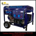Open Frame Type China 6kva 6kw Electric Motor Generator Set For Sale With Tire Kit